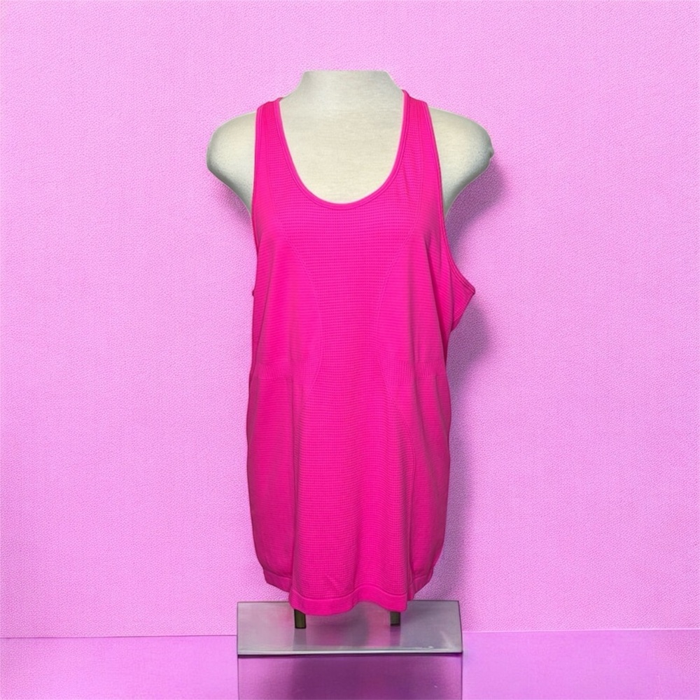 Zyia Activewear Vibrant Pink Racerback Tank Top Copper Charged NWOT Sz M